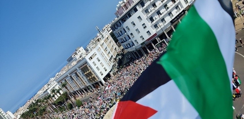 من الرباط إلى فلسطين .. آلاف المغاربة يحيون الذكرى الأولى لـ 7 أكتوبر-
