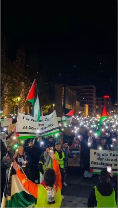 وقفة تضامنية مع الشعب الفلسطيني في نورنبيرغ / جنوب ألمانيا