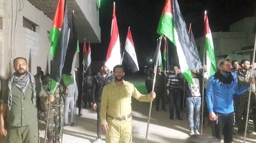 بمناسبة يوم الارض الخالد «الديمقراطية /منظمة مخيم دنون » تشارك في الوقفة الحاشدة تنديداً بجرائم الاحتـ.ـلال الصهــ.ـيوني ، ودعماً واسناداً لابناء شعبنا في قطاع غزة وعلى امتداد الأرض الفلسطينية .