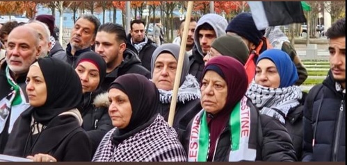 اعتصام تضامني مع الشعب الفلسطيني امام المستشارية الالمانية ومجلس النواب