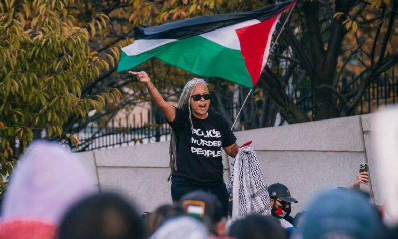 “صور “مظاهرة في نيويورك تنديدا بعدوان الاحتلال على فلسطين ولبنان.