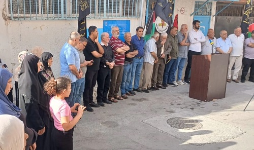 وقفة تضامنية في مخيم البص دعمًا لغزة ورفضًا لاقتحام الأقصى