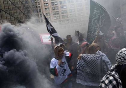 نيويورك: الآلاف يتظاهرون في عيد العمال دعماً للشعب الفلسطيني
