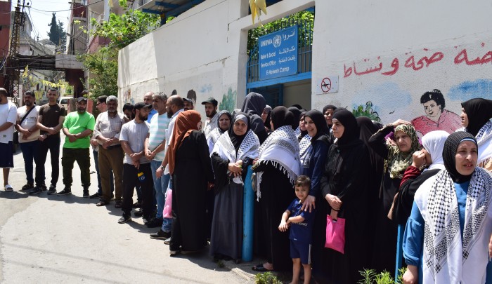 اعتصام في مخيم عين الحلوة رفضاً لتقليص 