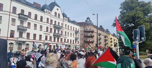 مظاهرة في مدينة مالمو/ السويد لوقف حرب الابادة على غزة